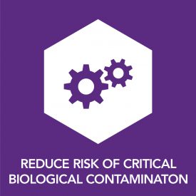 reduce risk of contamination icon