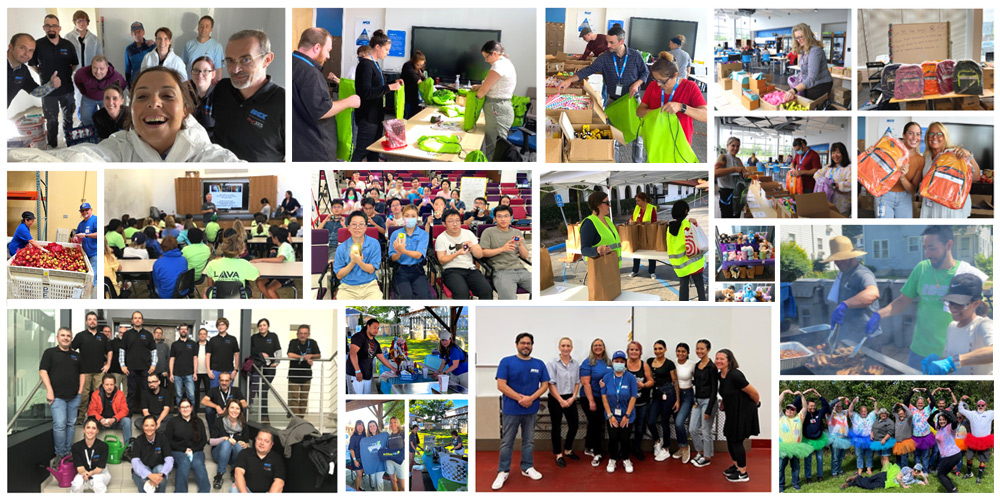 2022-Giving-Back-collage volunteer and donation activities in 2022
