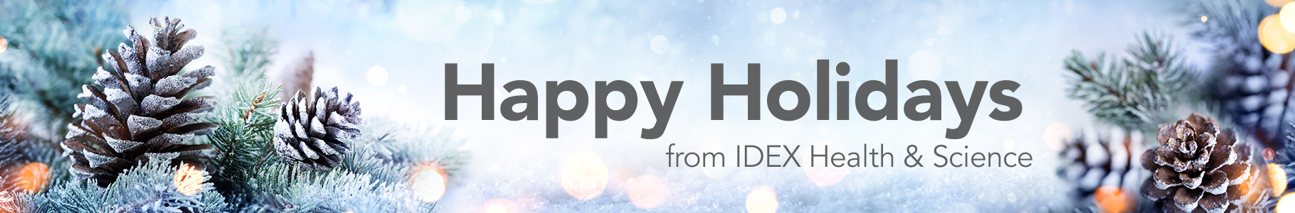 Happy Holidays from IDEX Health & Science