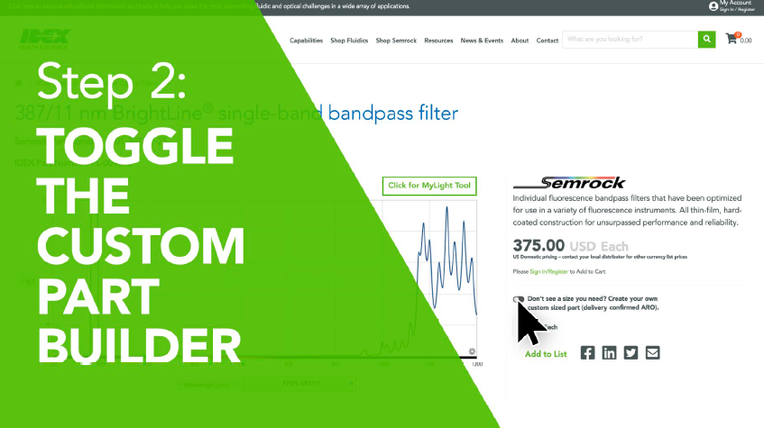 Step 2: Toggle the Custom Part Builder