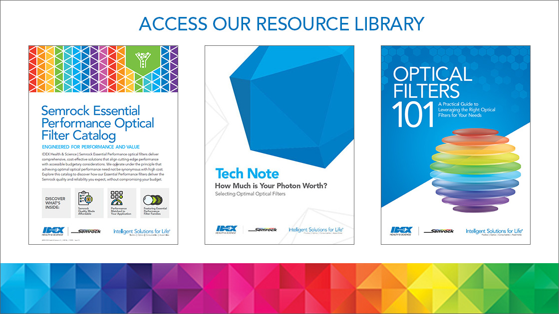 access optical filter resource library