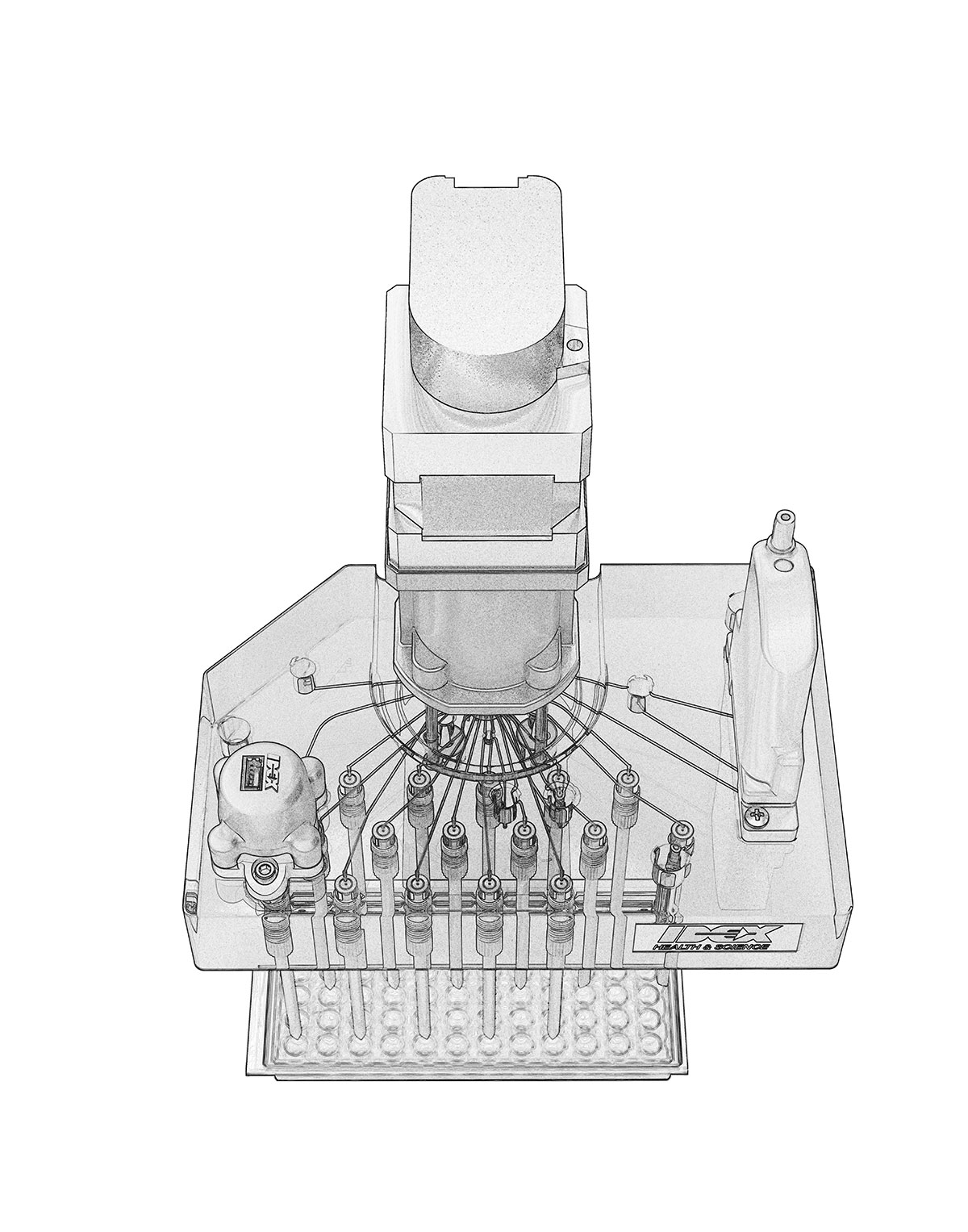 outline of a degasser