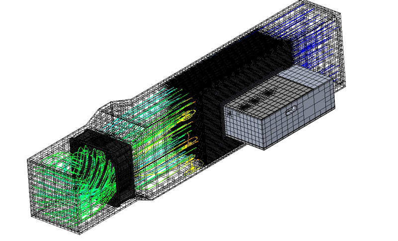 air cooled 16W fiber coupled laser showing airflow