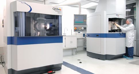 optics technician working with magneto-rheological finishing (MRF®)