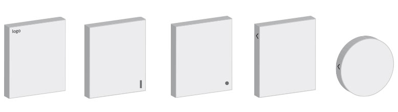 orientation marks that identify the coated surface on optical filters