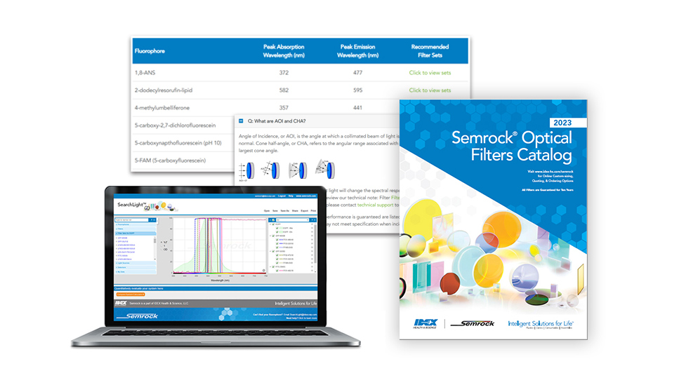 Semrock optical filter resource examples