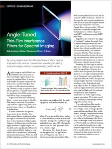 angle tuned article