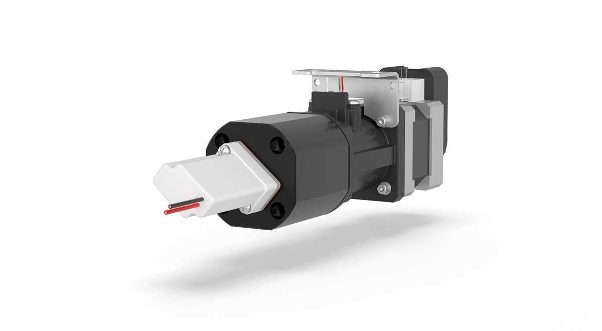 DRB-2500-002-View-03-Back-Left DRB-2500 pump with encoder and solenoid valve front