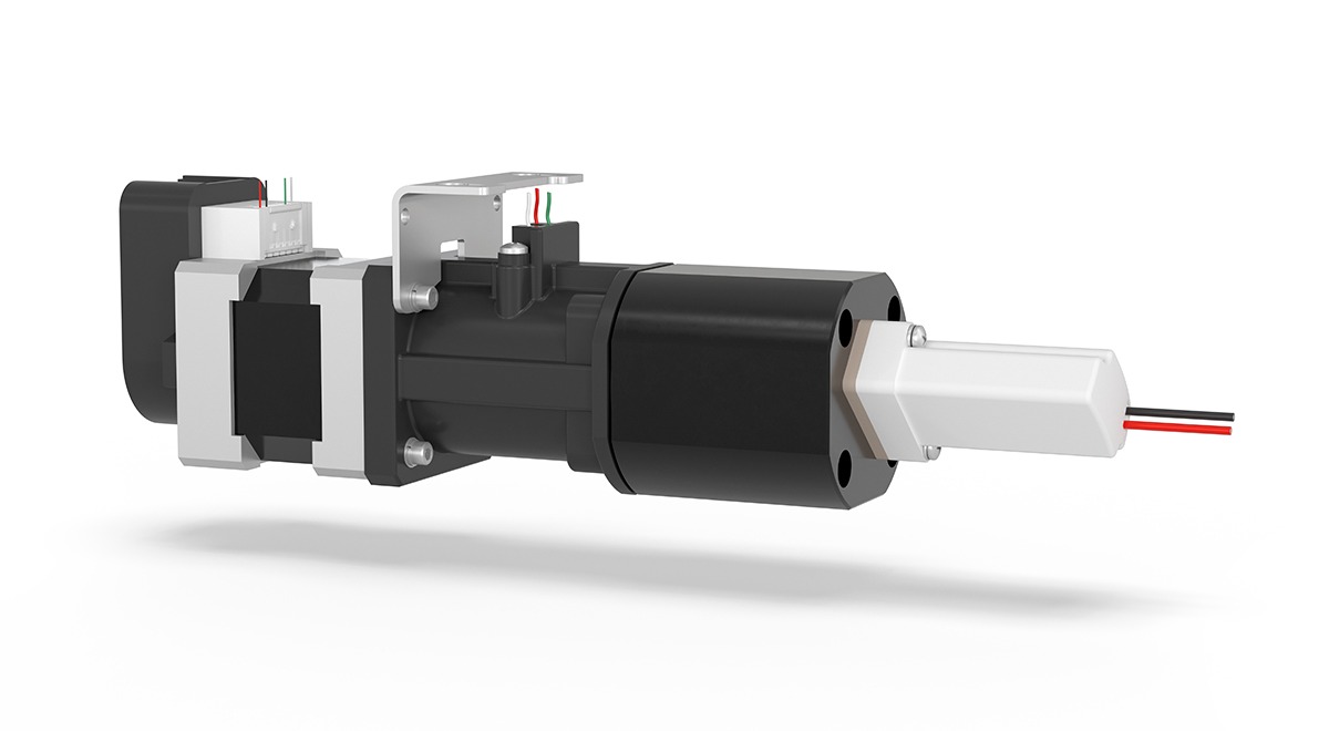 DRB-2500-002-View-04-Front-Left DRB-2500 pump with encoder and solenoid valve side