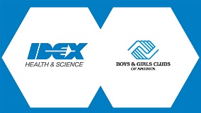 boys & girls club and IDEX Health & Science co-branding