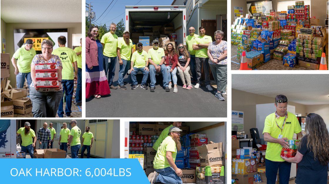 Oak Harbor volunteers for food drive