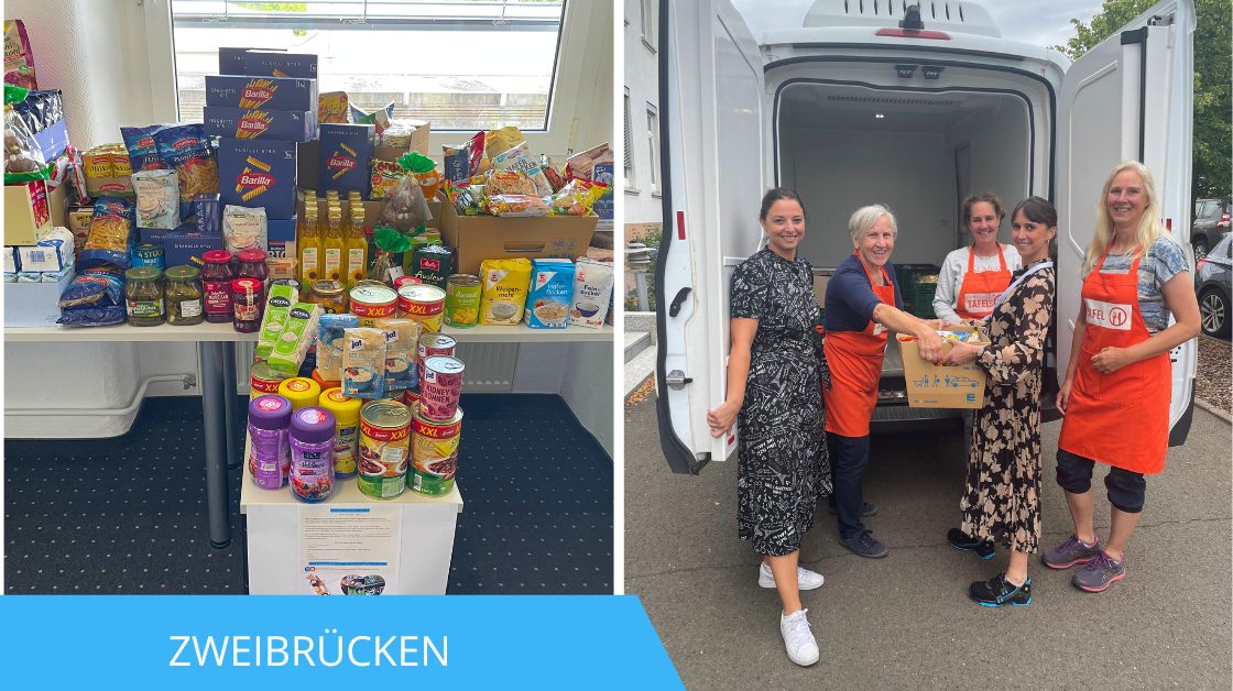 Zweibrucken food drive donations and volunteers