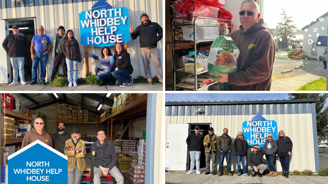 IDEX Health & Science employees volunteer at the North Whidbey Help House
