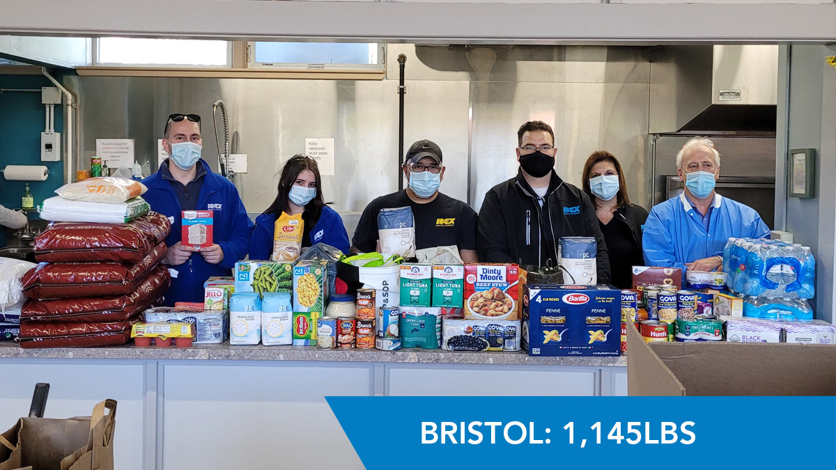 Bristol team collects 1,145lbs of food