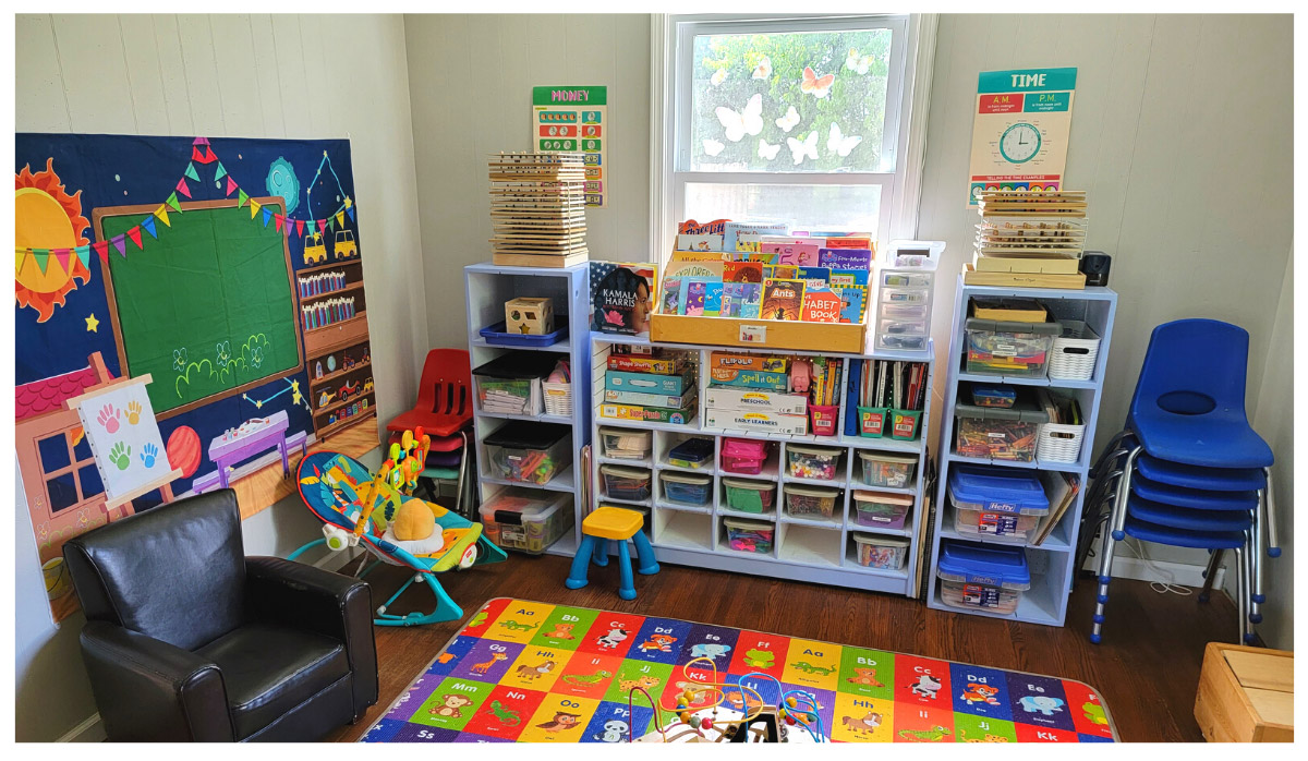 add new shelves to repurpose Rochester Childfirst Network storage