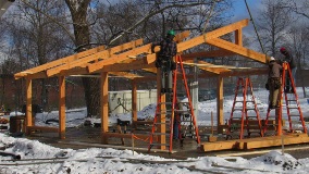 outdoor classroom building frame