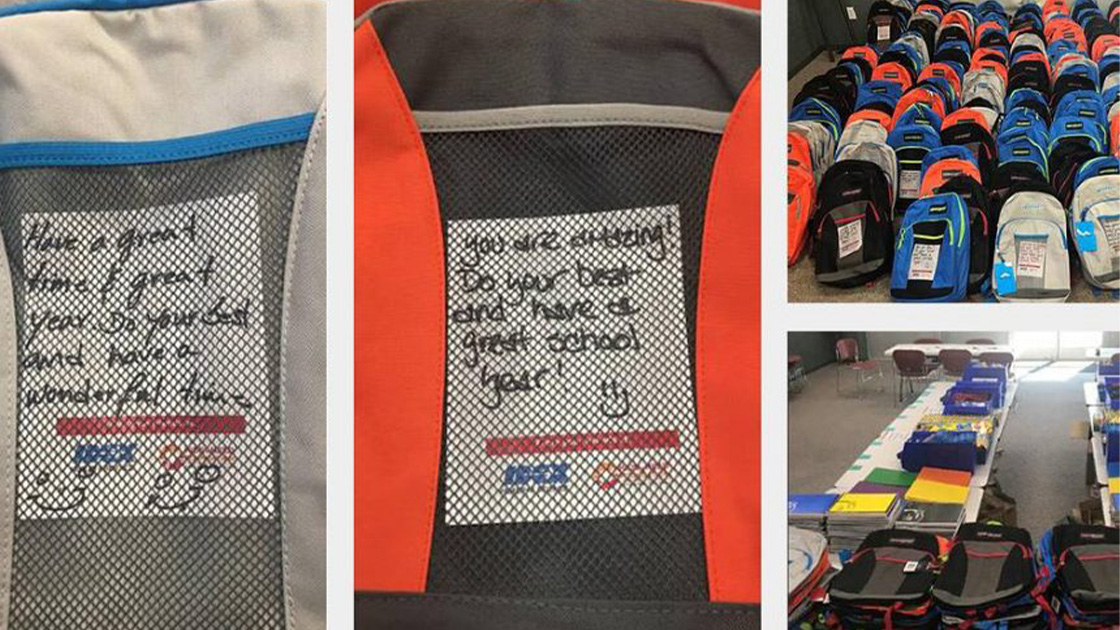200 backpacks were donated to kids in need throughout Sonoma County