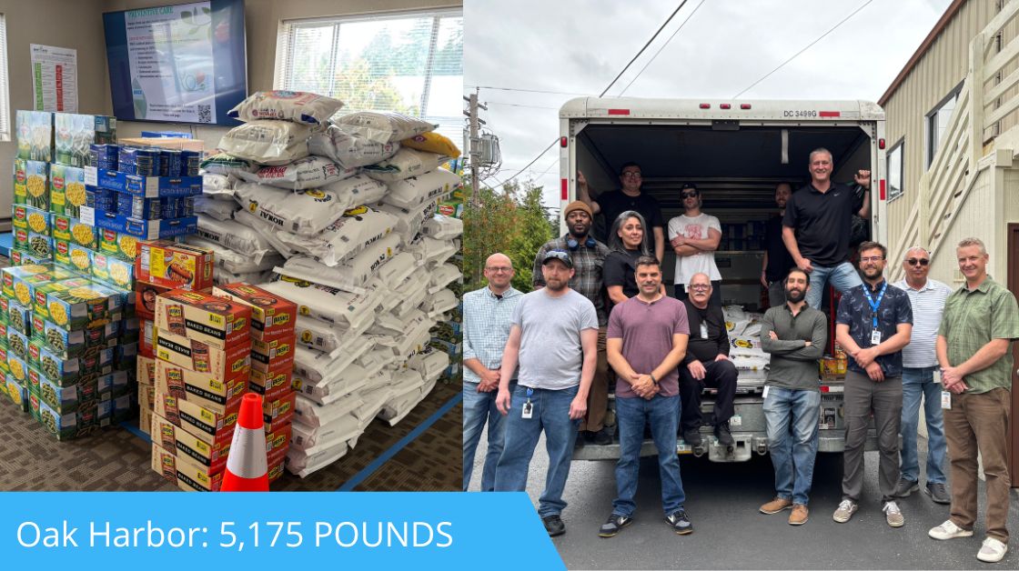 Oak Harbor team participates in the 2025 food drive