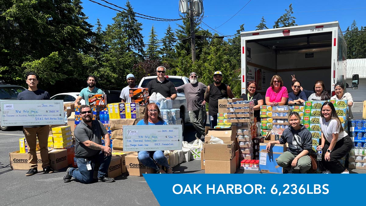 Our oak harbor team collected 6,236lbs of food