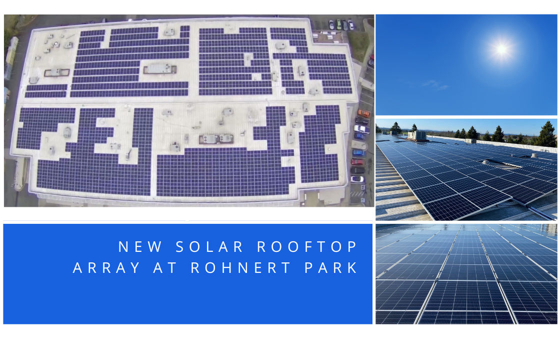 new solar rooftop array at Rohnert Park, CA
