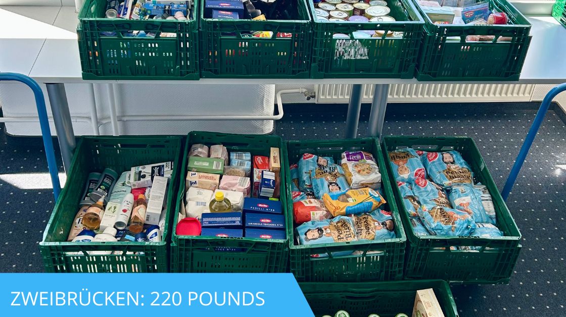 Zweibrucken, Germany team participates in the 2025 food drive