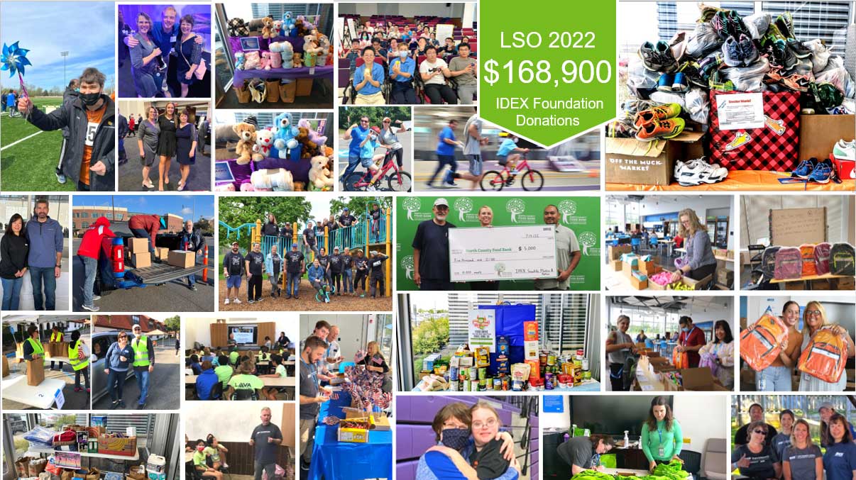 Life Science Optics 2022 Total Donations collage