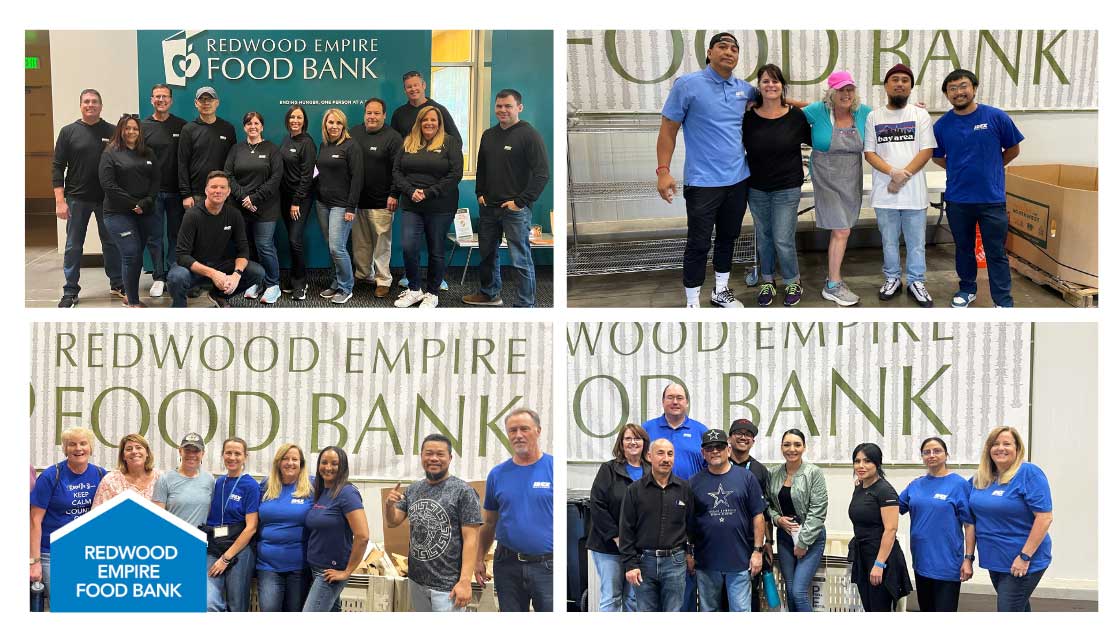 IDEX Health & Science employees volunteer at Redwood Empire Food Bank