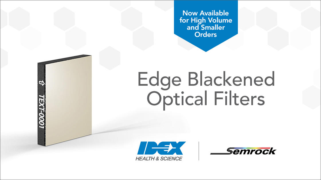 Edge Blackened Optical Filters - now available for high volume and smaller orders
