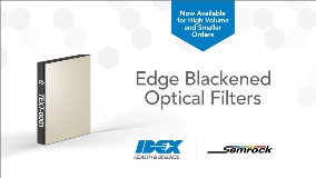 Edge Blackened Optical Filters - now available for high volume and smaller orders