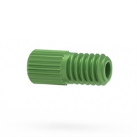 Super Flangeless Nut 6-40 Flat-Bottom, 1/16 OD, Green