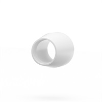Flangeless Ferrule ETFE, 1/4-28 Flat-Bottom, for 1/8