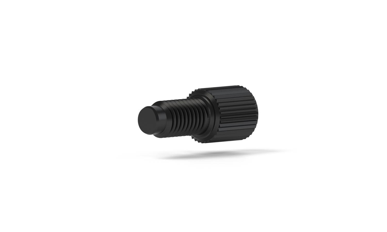 Plug - Delrin®, 1/4-28 Flat-Bottom