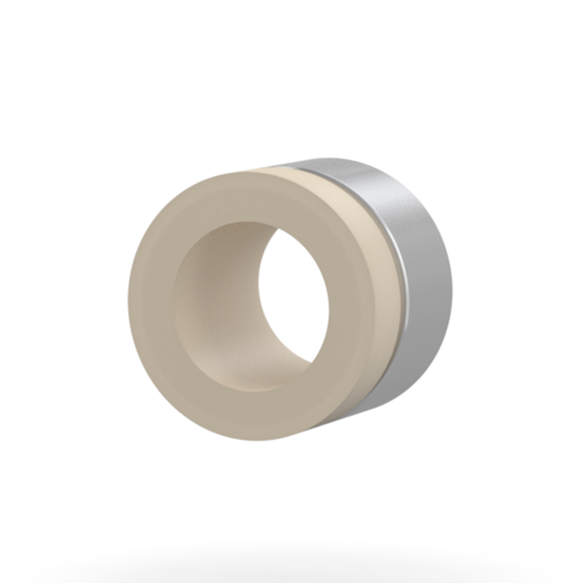 Super Flangeless™ Ferrule PEEK w/SST Ring, 1/4-28 Flat Super Flangeless™ Ferrule PEEK w/SST Ring, 1/4-28 Flat