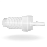 Adapter, Barbed to Threaded Male, ETFE, for use with Soft