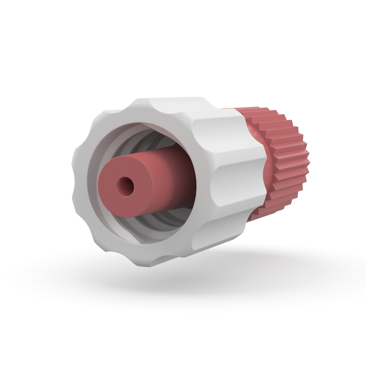 アリン DWEパート1 Female 1/4-28 to Male Luer Lock Adapter – ETFE/PP Fluidic Connector