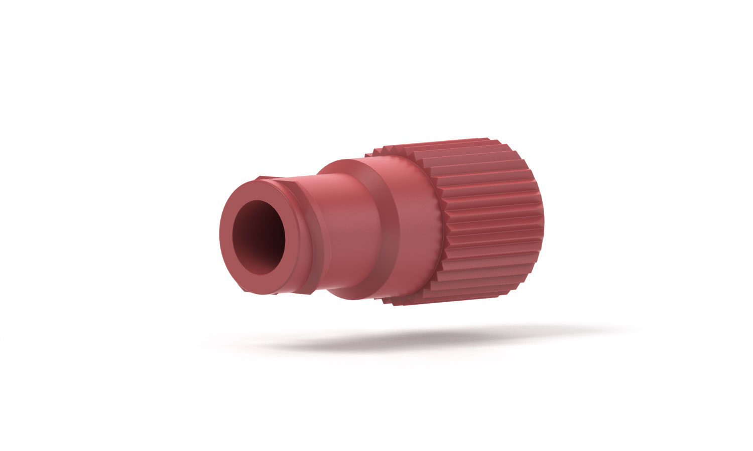 専用　婦 Female Luer to 1/4-28 Adapter – Red ETFE Fluidic Connector