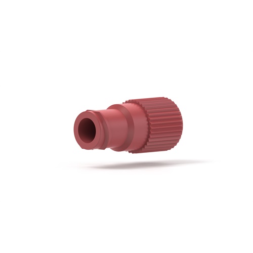 PP「P」　4枚 Female Luer to 1/4-28 Adapter – Red ETFE Fluidic Connector