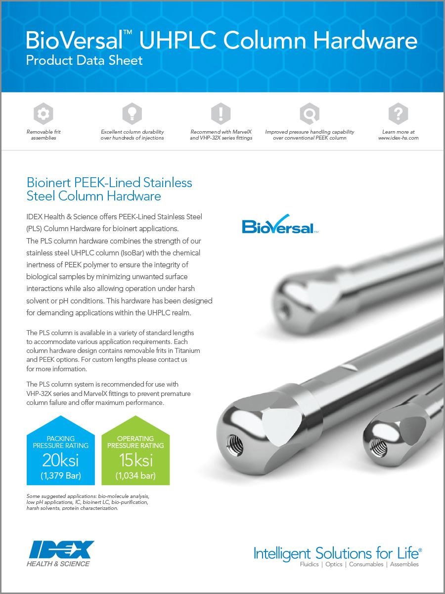 bioversal column hardware data sheet thumbnail