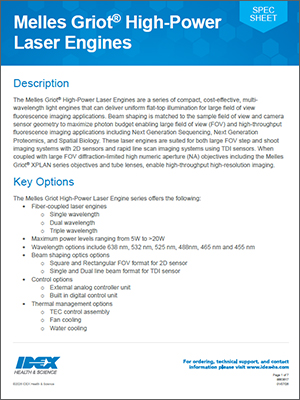 MG High Power Laser Engine data sheet thumbnail