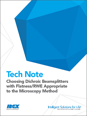 Choosing Dichroic Beamsplitters with Flatness/RWE Appropriate to the Microscopy Method