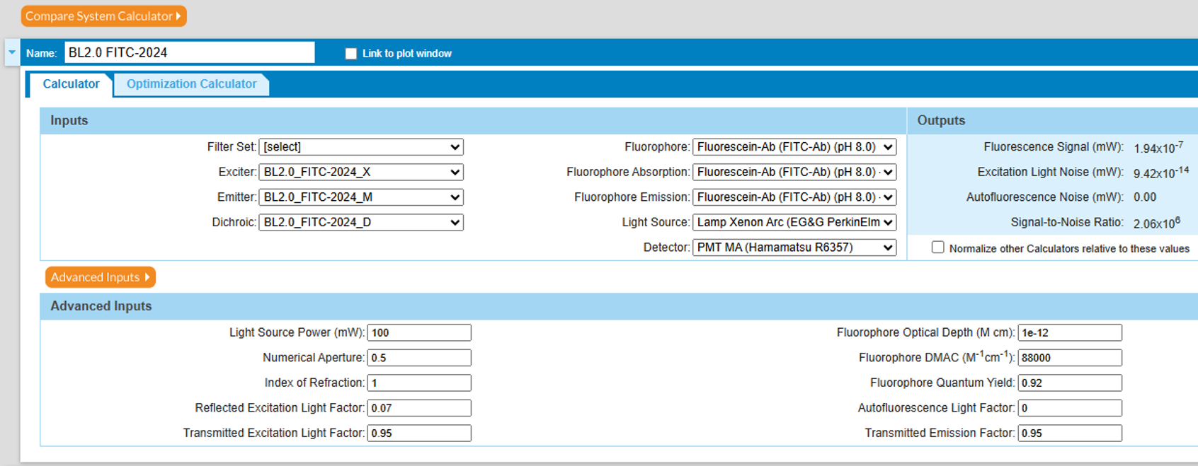 Figure 3: Lower SearchLight window.