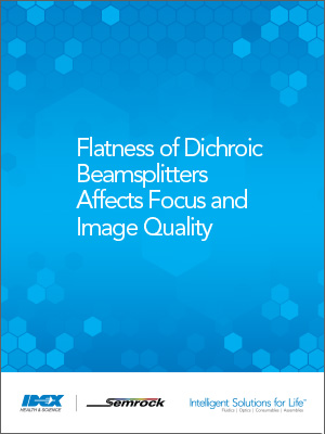 flatness of dichroic beamsplitter white paper cover