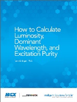 how to calculate luminosity, dominant wavelength, and excitation purity white paper cover