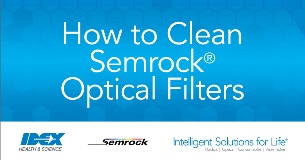 how to clean Semrock optical filters