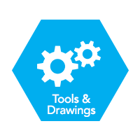 tools and drawings icon