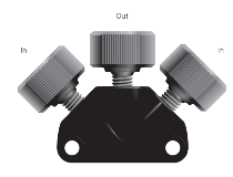 IDEX Health & Science Static tee Mixer Diagram