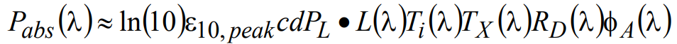 absorped power sample equation