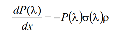 beer lambert law equation