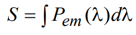 total detected signal equation